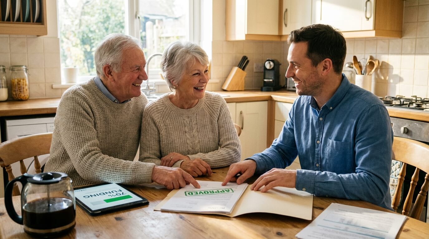 Constitution du dossier de financement MaPrimeAdapt avec un conseiller BelAvie