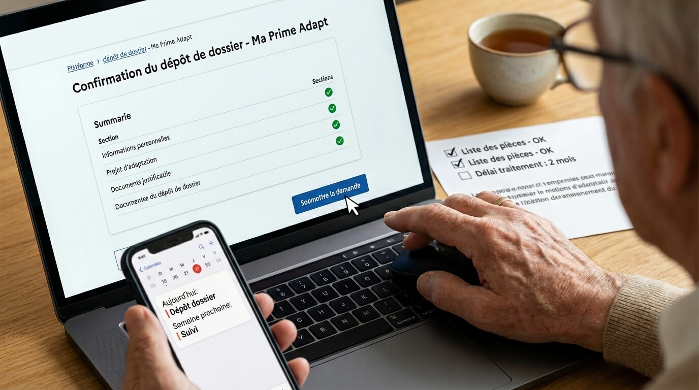 Dépôt en ligne dossier Ma Prime Adapt