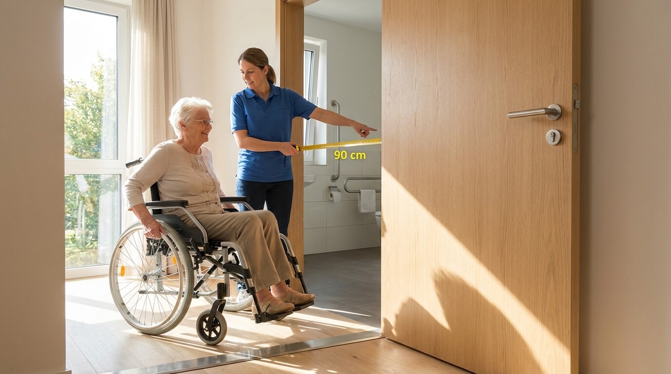 Normes largeur portes PMR accessibilité réglementaire