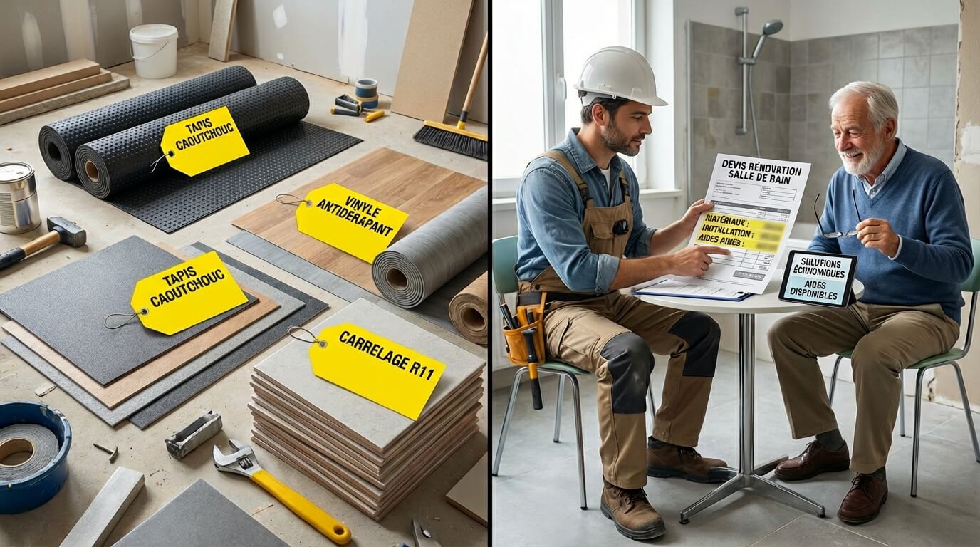 Prix budget sol antidérapant salle bain