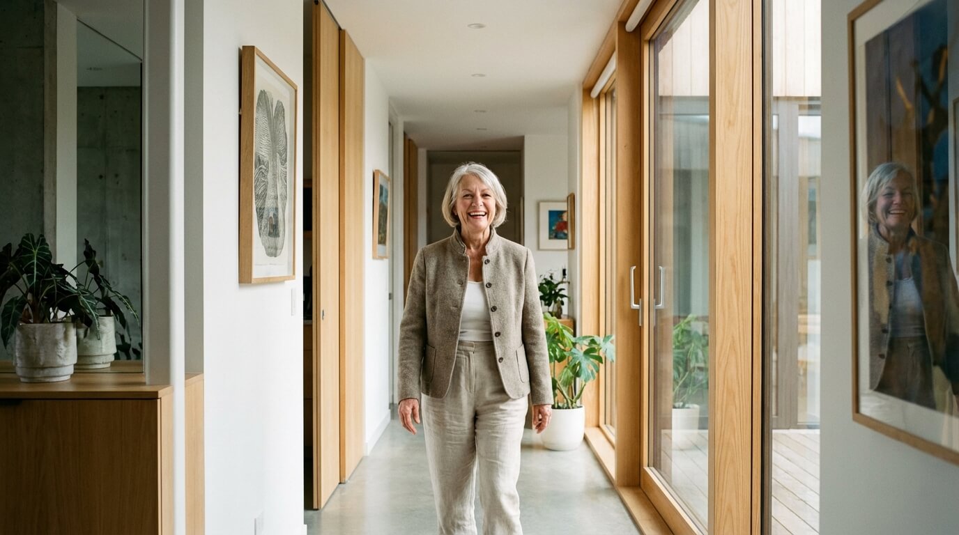 Salle de bain PMR accessible sécurisée seniors