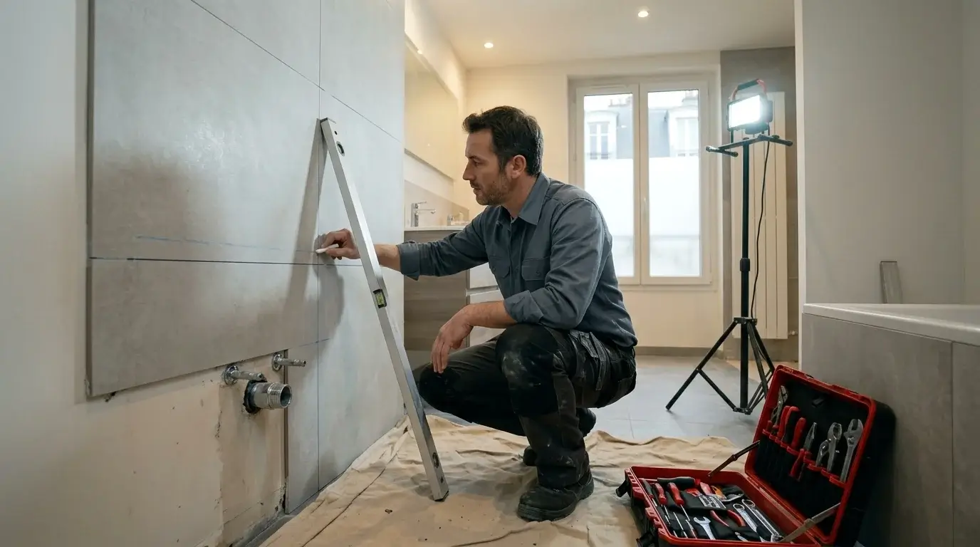 Artisan professionnel installation salle de bain senior France