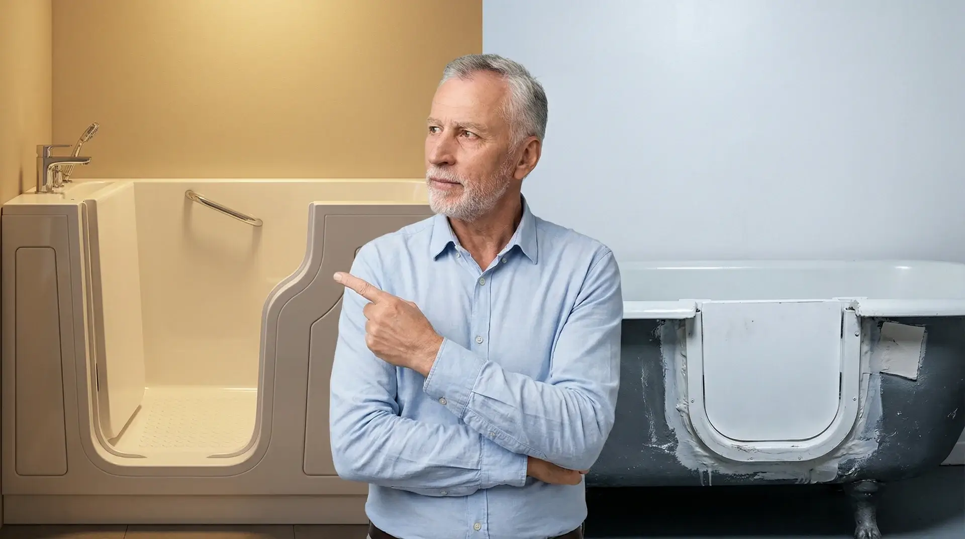 Comparaison baignoire à porte transformation baignoire existante