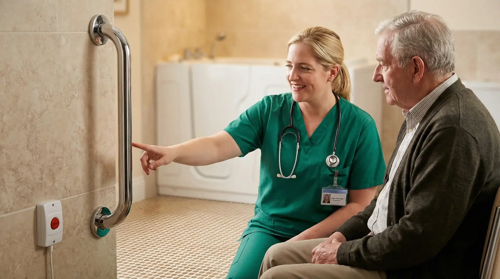 Critères sécurité baignoire à porte certification PMR