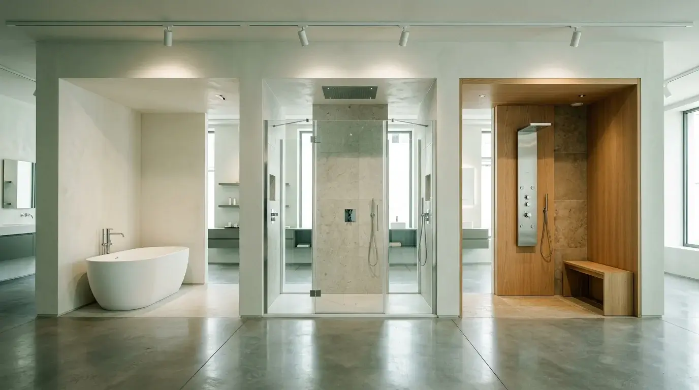 Salle de bain adaptée design haut de gamme showroom France