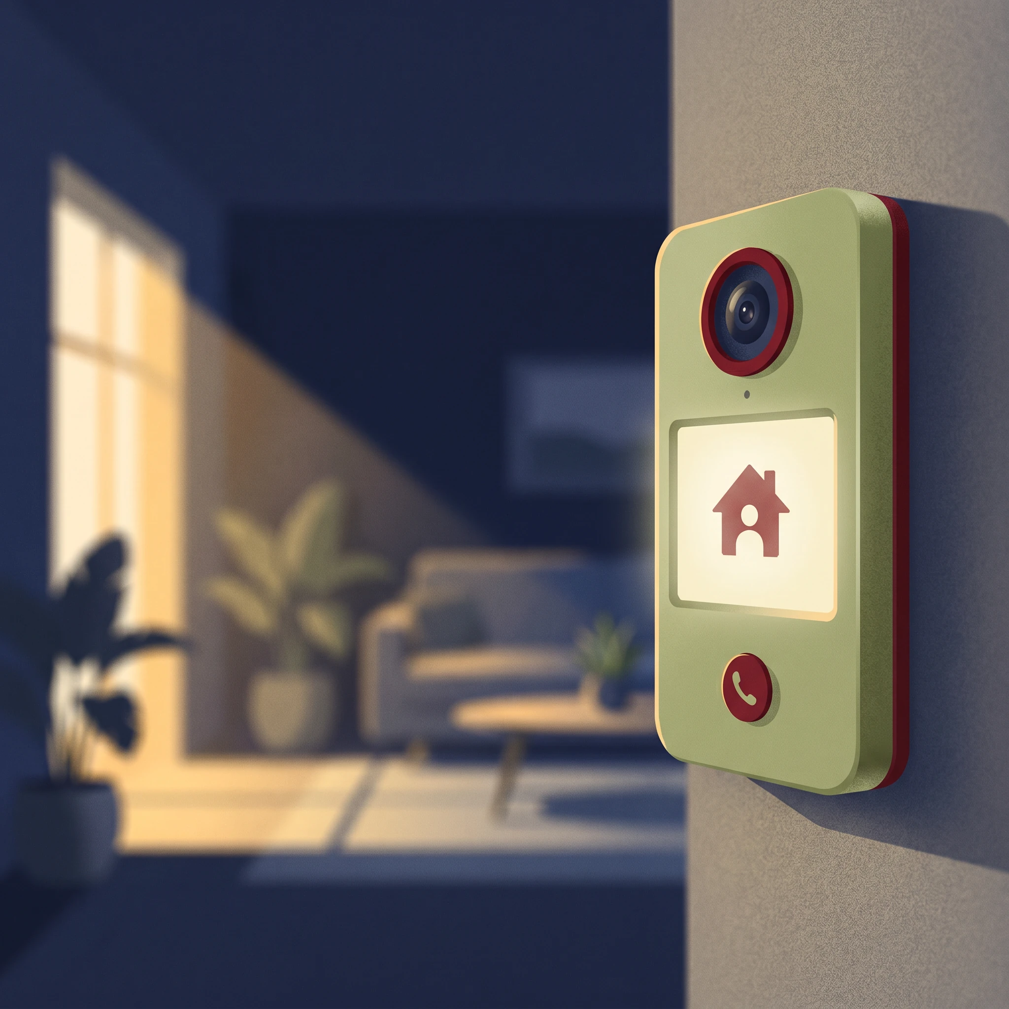 Visiophone moderne pour l'entree