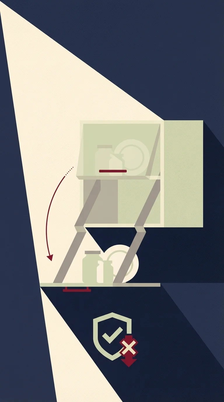 Meubles hauts escamotables motorisés pour cuisine accessible PMR et seniors