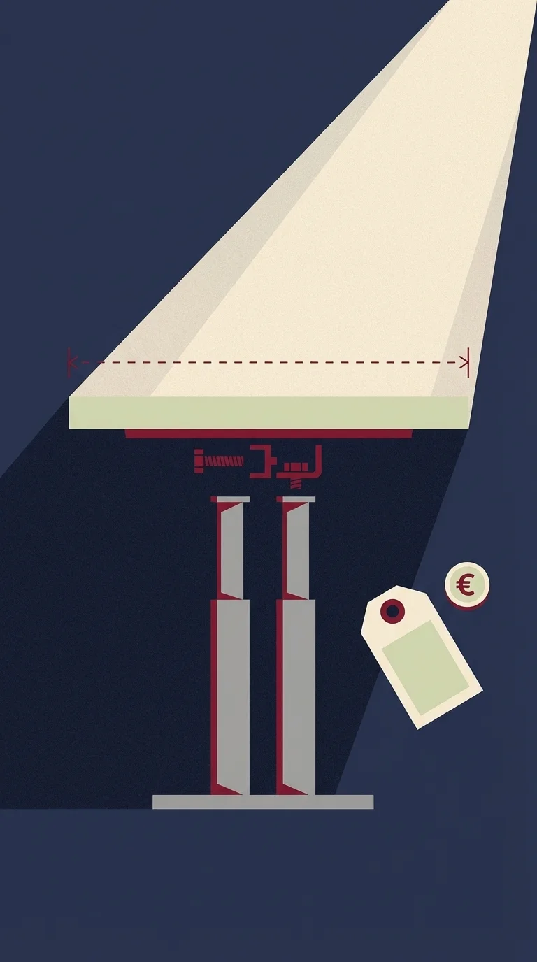 Plan de travail motorisé électrique pour cuisine PMR et seniors