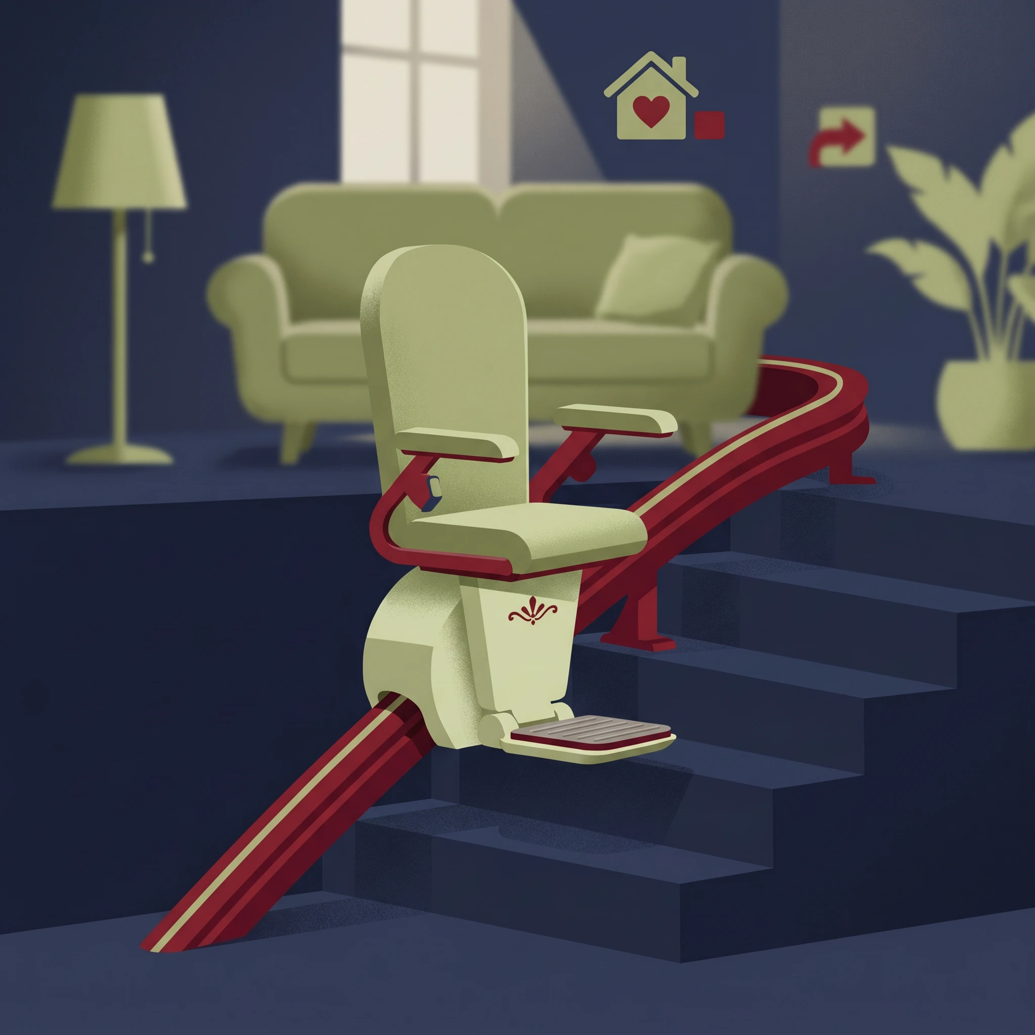 Prix d'un monte-escalier tournant à un virage en 2026