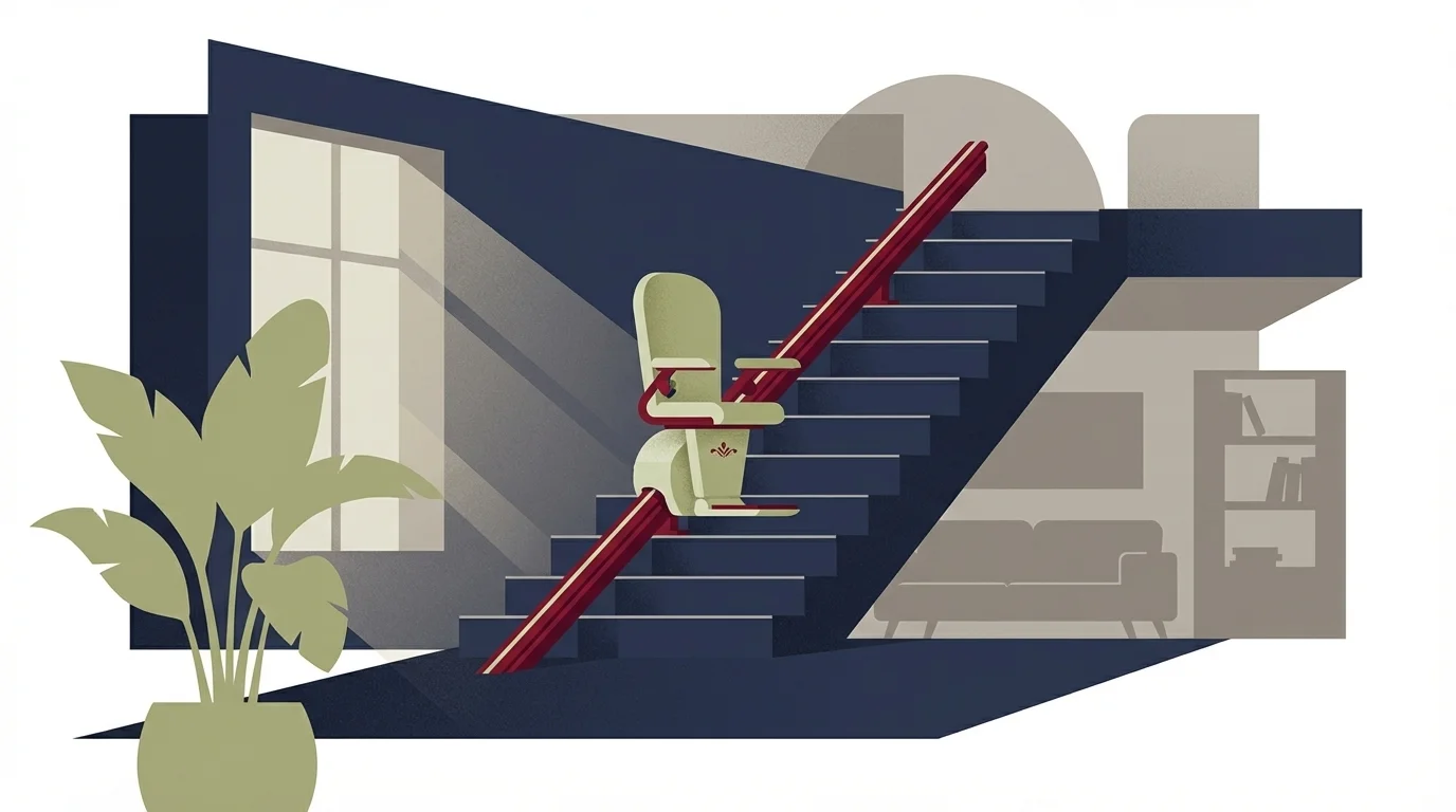 monte-escalier droit