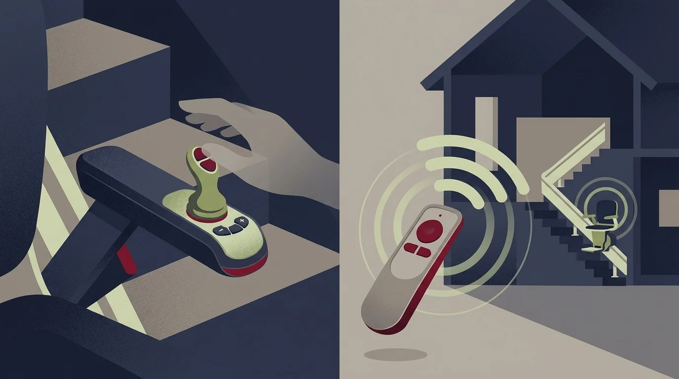 télécommandes et joystick de monte escalier