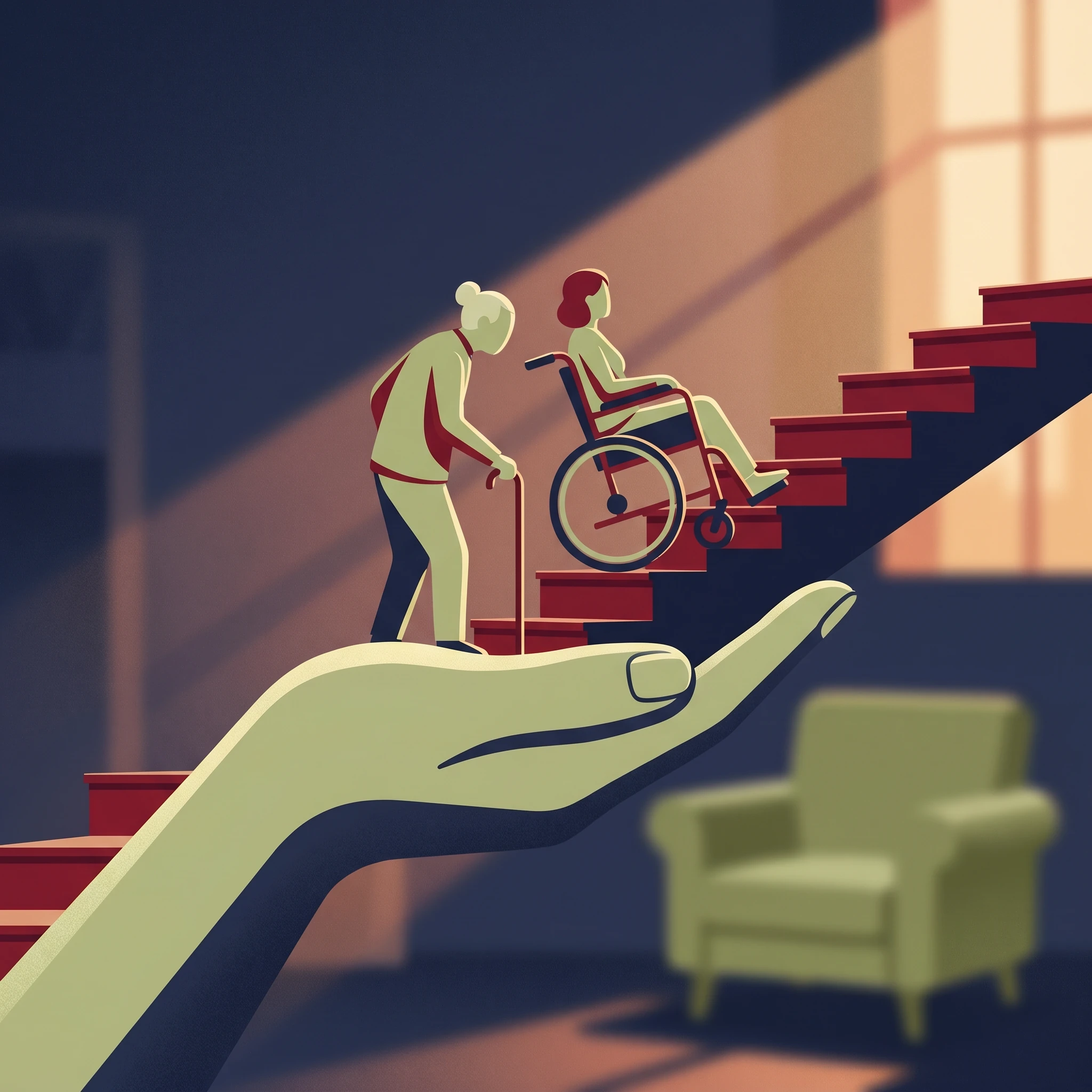 La PCH pour financer une plateforme monte-escalier