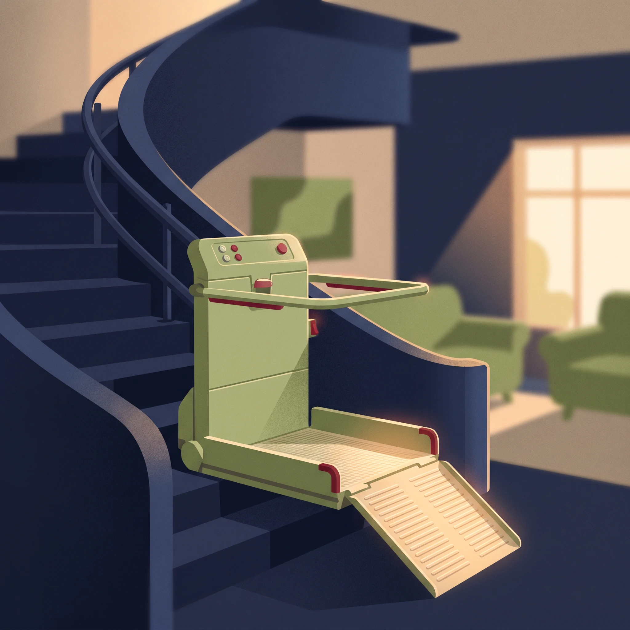 Prix d'une plateforme monte-escalier sur escalier tournant en 2026