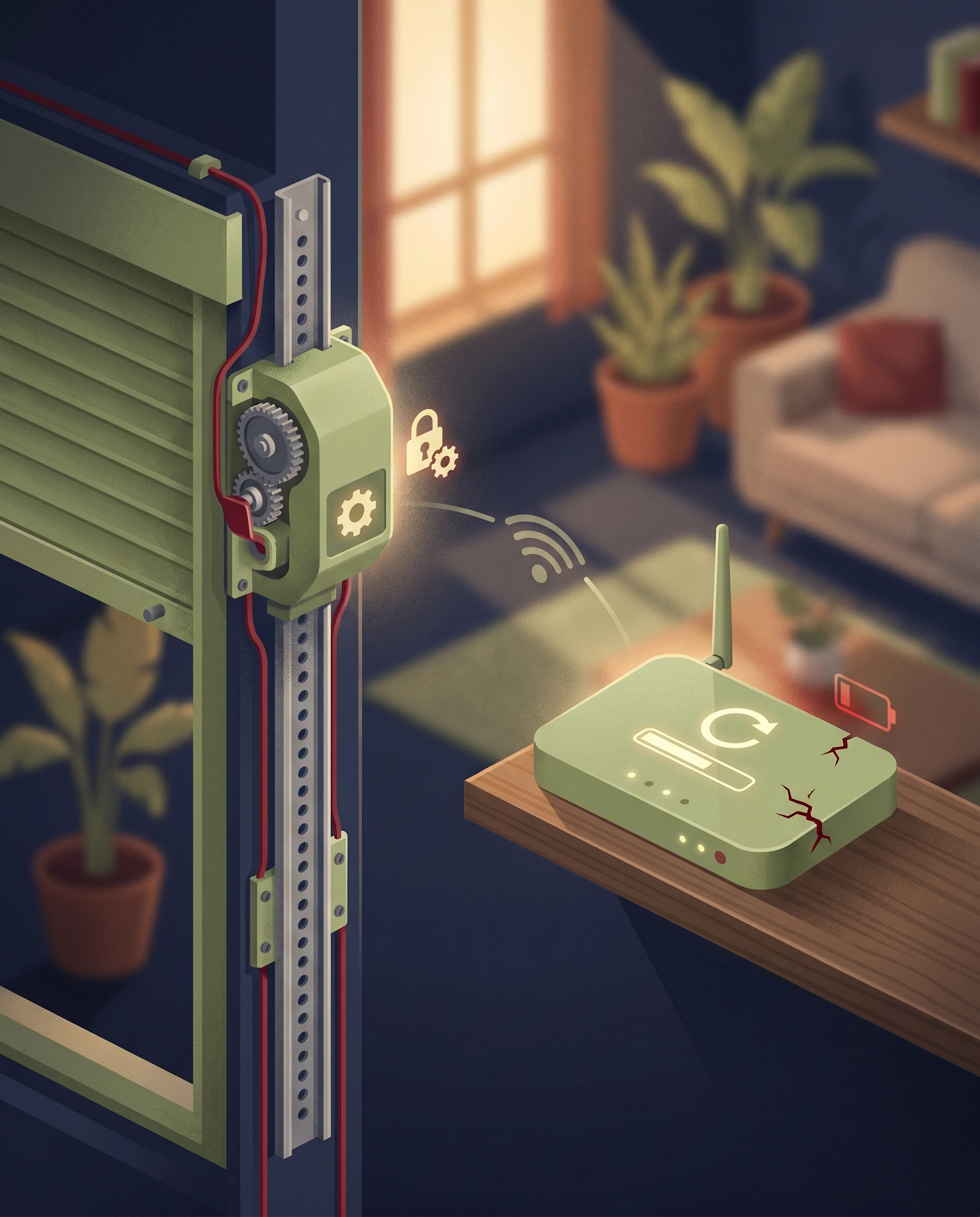 La box domotique est un appareil électronique à la durée de vie plus courte que le moteur du volet