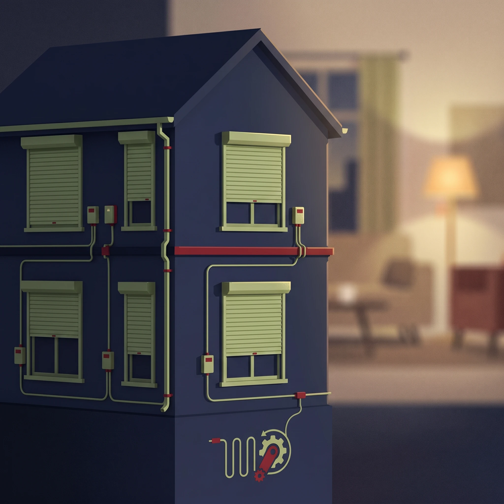 Budget pour équiper toute une maison en volets roulants filaires