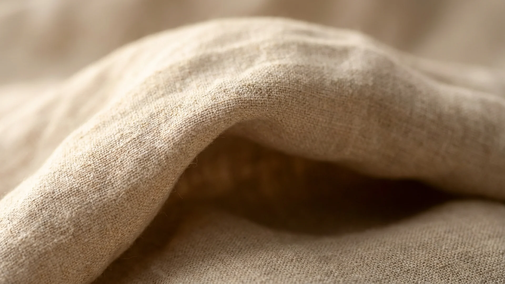 Macro drap de lin tisse lumiere automne