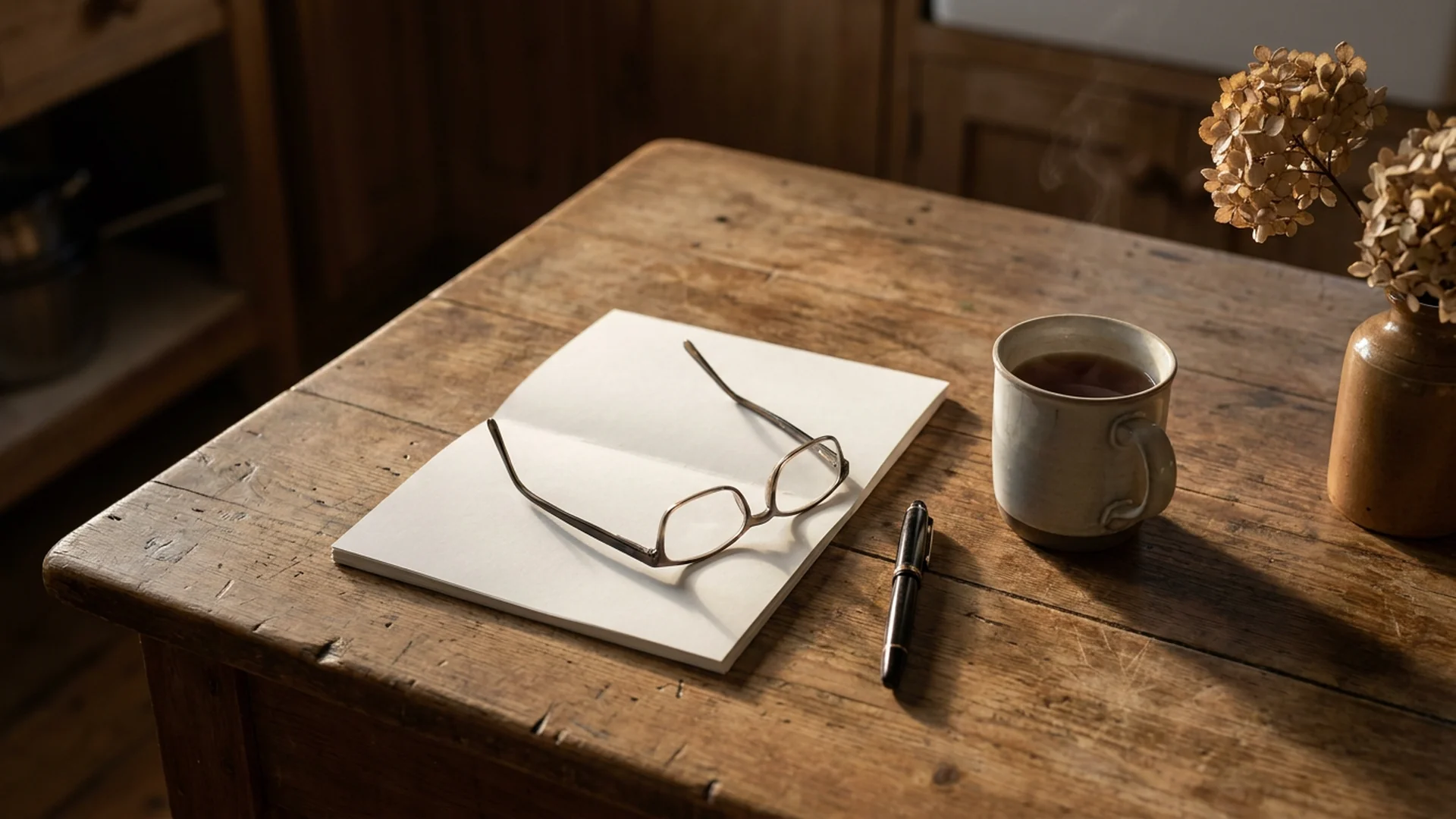 Ordonnance lunettes tasse the table cuisine automne